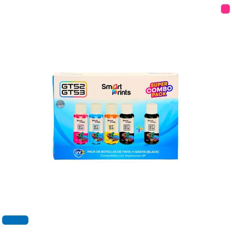 Super Combo Pack - Tinta Smart Prints Compatible - Serie  GT52/GT53