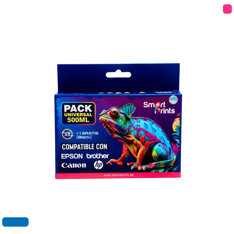 Combo Pack Universal - Tinta Smart Prints Compatible - Serie 600 ml