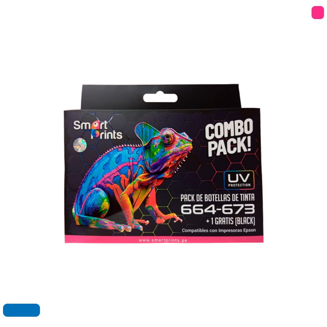 Combo Pack - Tinta Smart Prints Compatible - Serie 600 UV